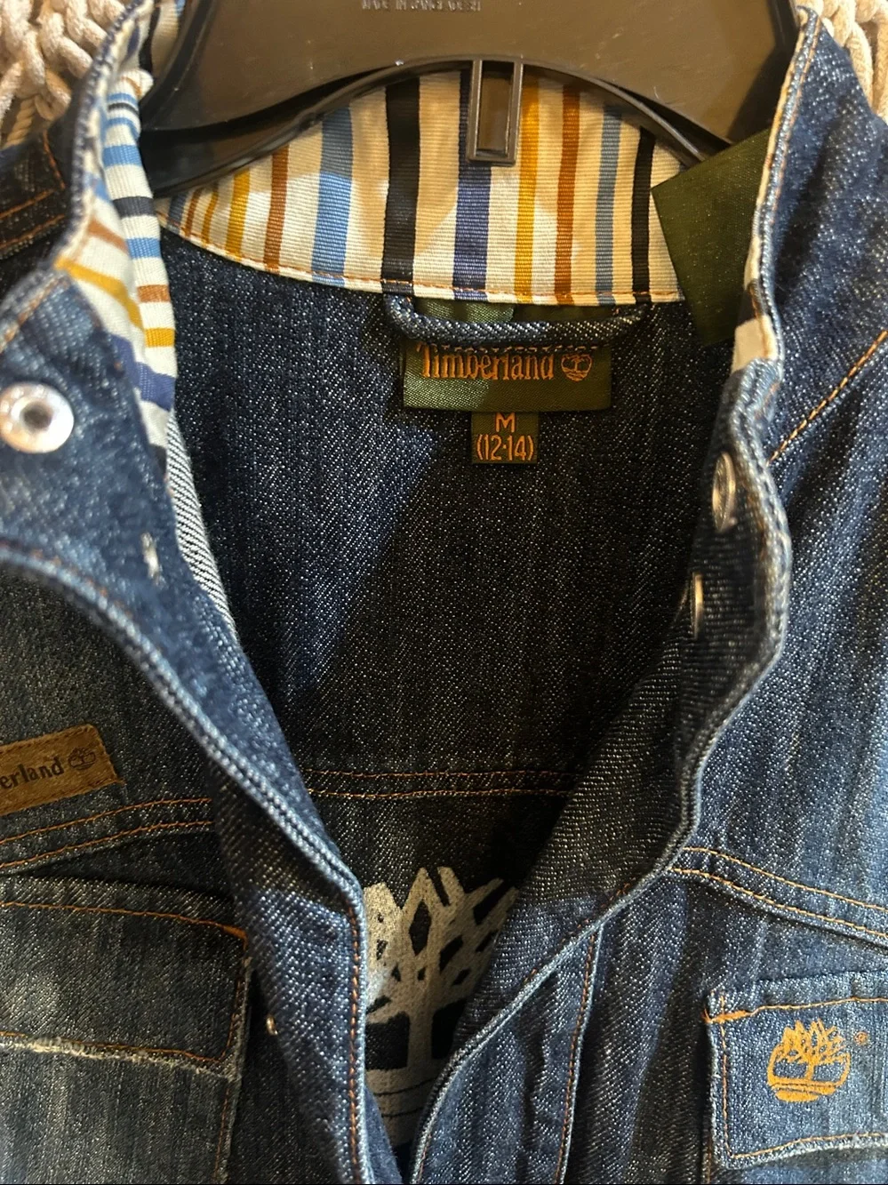 Timberland unisex Indigo Blue Denim Shirt Jacket